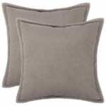 vidaXL Poťah na podložku 2 pcs HOUTEN Svetlosivá 55 x 55 cm Bouclé