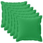 vidaXL Poťah na podložku 6 ks HOUTEN Zelená 55 x 55 cm Polyester – Obrázok 2