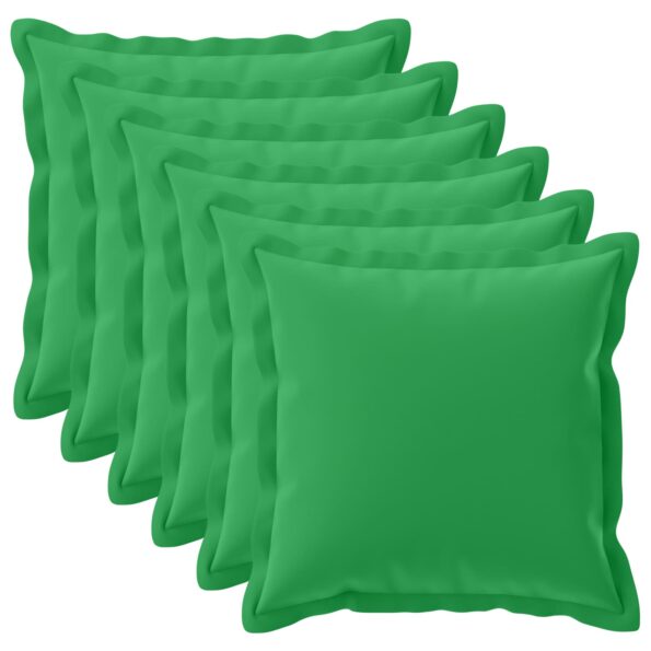 vidaXL Poťah na podložku 6 ks HOUTEN Zelená 55 x 55 cm Polyester – Obrázok 2