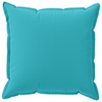 vidaXL Poťah na podložku 6 ks HOUTEN Tyrkysová 55 x 55 cm Polyester – Obrázok 3