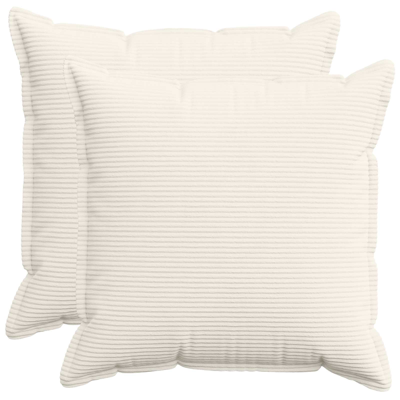 920725_1.jpg vidaXL Poťah na podložku 2 ks HOUTEN Krémová 60 x 60 cm manšestr – Obrázok 1