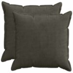 vidaXL Poťah na podložku 2 ks HOUTEN Antracitová 60 x 60 cm manšestr