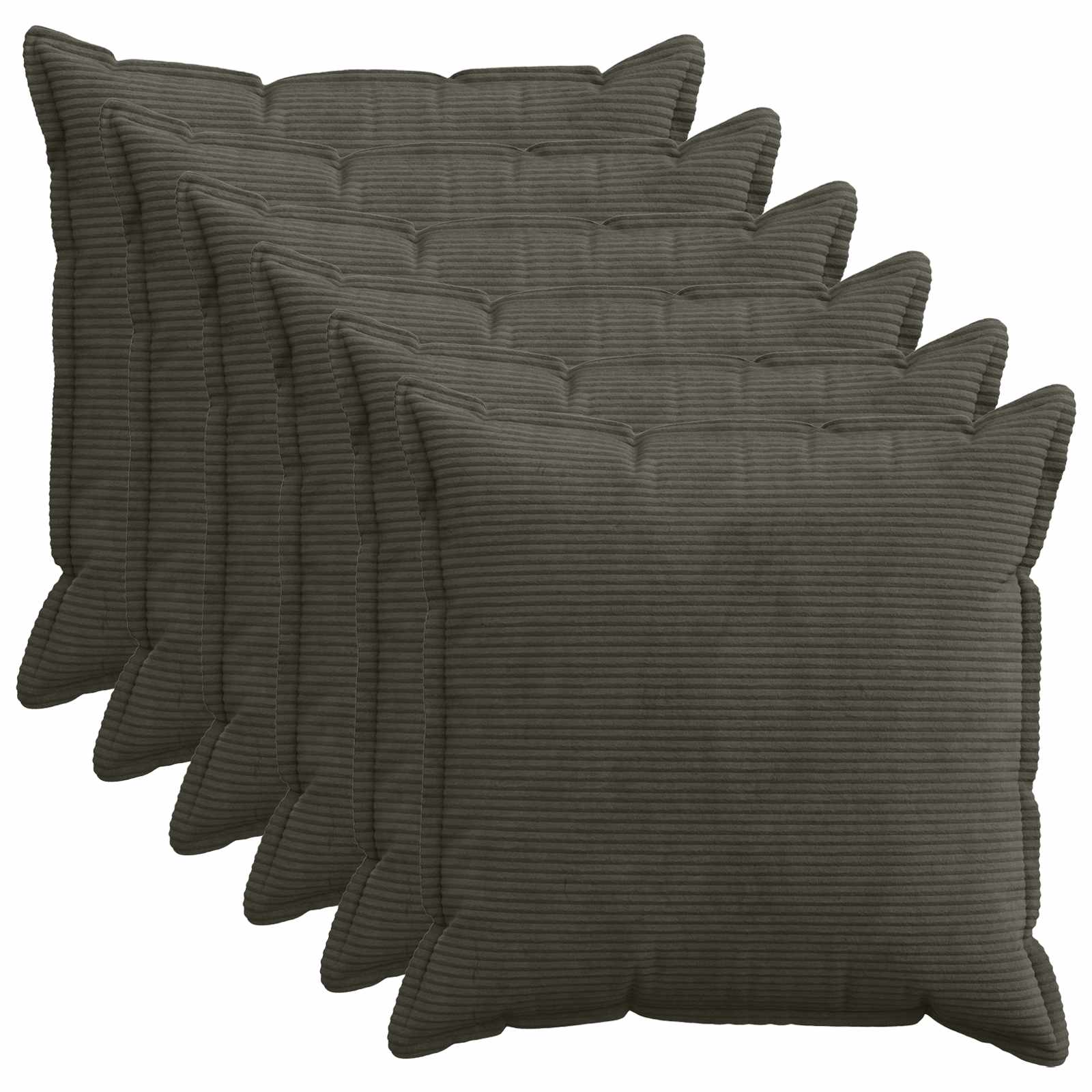920734_1.jpg vidaXL Poťah na podložku 6 ks HOUTEN Antracitová 60 x 60 cm manšestr – Obrázok 1
