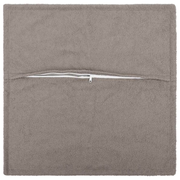 vidaXL Poťah na podložku 2 pcs HOUTEN Svetlosivá 60 x 60 cm Bouclé – Obrázok 3