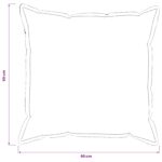 vidaXL Poťah na podložku 6 pcs HOUTEN Čierna 60 x 60 cm Flanel – Obrázok 8