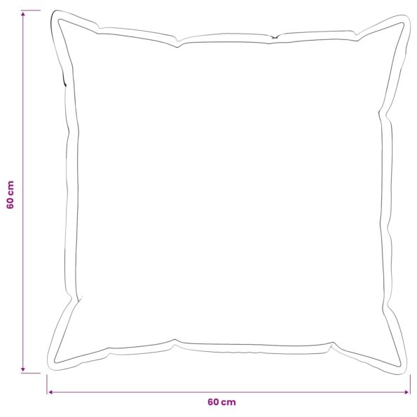 vidaXL Poťah na podložku 6 pcs HOUTEN Čierna 60 x 60 cm Flanel – Obrázok 8