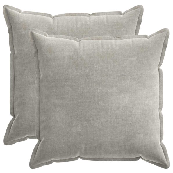 vidaXL Poťah na podložku 2 ks HOUTEN Svetlosivá 65 x 65 cm – Obrázok 2
