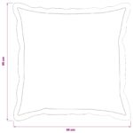 vidaXL Poťah na podložku 2 ks HOUTEN Tmavosivá 65 x 65 cm – Obrázok 9