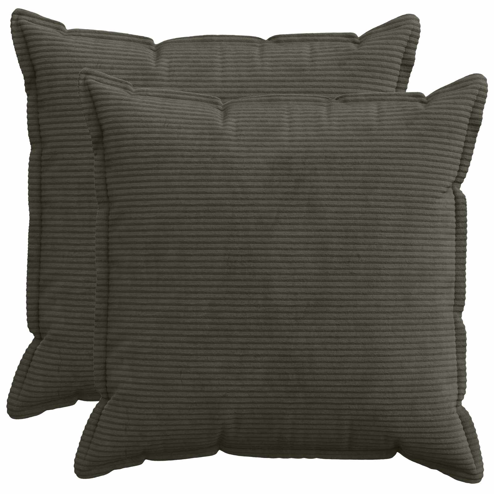 921345_1.jpg vidaXL Poťah na podložku 2 ks HOUTEN Antracitová 70 x 70 cm manšestr – Obrázok 1