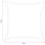 vidaXL Poťah na podložku 2 ks HOUTEN Antracitová 70 x 70 cm manšestr – Obrázok 8