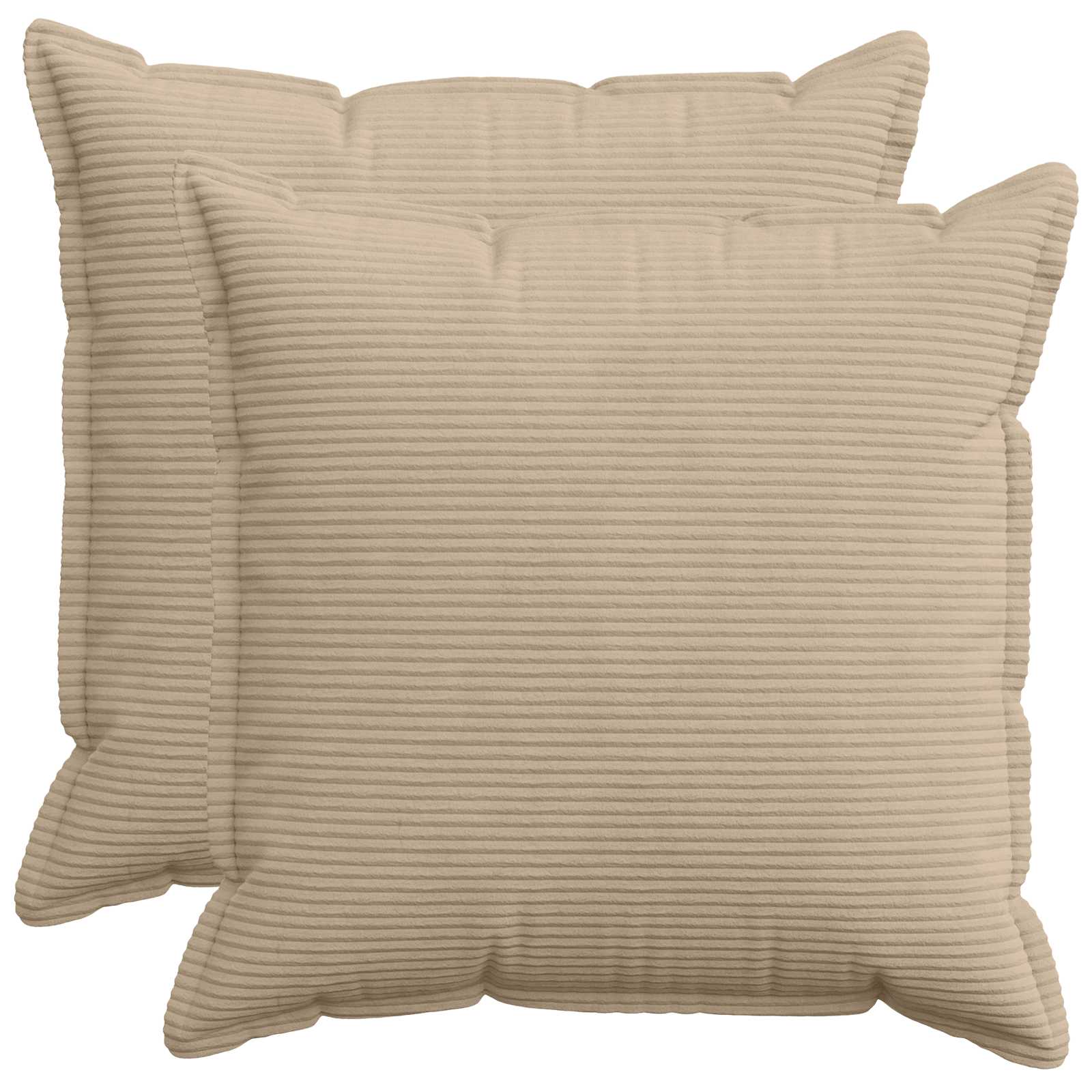 921355_1.jpg vidaXL Poťah na podložku 2 ks HOUTEN Sivohnedá 70 x 70 cm manšestr – Obrázok 1