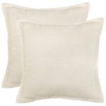 vidaXL Poťah na podložku 2 pcs HOUTEN Krémová 70 x 70 cm Bouclé