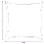 vidaXL Poťah na podložku 2 pcs HOUTEN Krémová 70 x 70 cm Bouclé – Obrázok 8