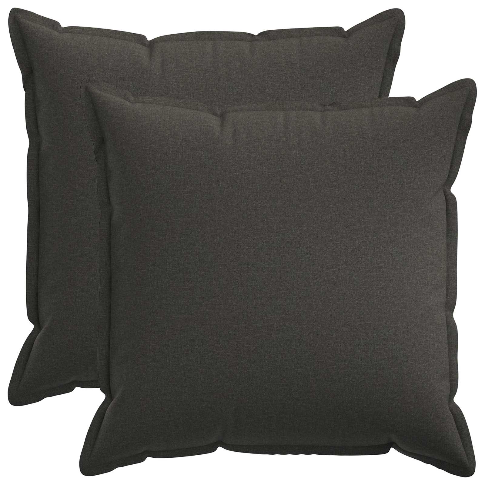 921549_1.jpg vidaXL Poťah na podložku 2 pcs HOUTEN Tmavosivá 80 x 80 cm Falošný ľan – Obrázok 1
