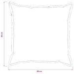 vidaXL Poťah na podložku 2 pcs HOUTEN Tmavosivá 80 x 80 cm Falošný ľan – Obrázok 8