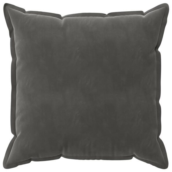 vidaXL Poťah na podložku 6 pcs HOUTEN Tmavosivá 80 x 80 cm Zamat – Obrázok 3