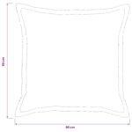 vidaXL Poťah na podložku 2 ks HOUTEN Tmavosivá 80 x 80 cm manšestr – Obrázok 8
