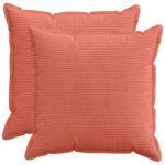 vidaXL Poťah na podložku 2 ks HOUTEN Červenooranžová 80 x 80 cm