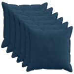 vidaXL Poťah na podložku 6 ks HOUTEN Námornícka modrá 80 x 80 cm