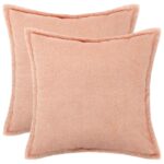 vidaXL Poťah na podložku 2 pcs HOUTEN Ružová 80 x 80 cm Bouclé