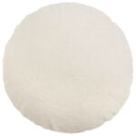vidaXL Poťah na podložku 6 pcs HEERLEN Krémová Ø 40 cm Bouclé – Obrázok 2