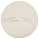 vidaXL Poťah na podložku 6 pcs HEERLEN Krémová Ø 40 cm Bouclé – Obrázok 3