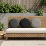 vidaXL Poťah na podložku 2 pcs HEERLEN Antracitová Ø 40 cm Polyester
