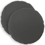 vidaXL Poťah na podložku 2 pcs HEERLEN Antracitová Ø 40 cm Polyester – Obrázok 2