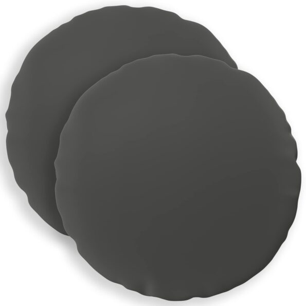 vidaXL Poťah na podložku 2 pcs HEERLEN Antracitová Ø 40 cm Polyester – Obrázok 2