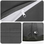 vidaXL Poťah na podložku 2 pcs HEERLEN Antracitová Ø 40 cm Polyester – Obrázok 6