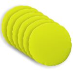 vidaXL Poťah na podložku 6 pcs HEERLEN Žiarivá zelená Ø 40 cm – Obrázok 2