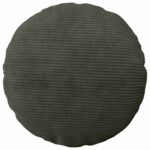 vidaXL Poťah na podložku 2 pcs HEERLEN Antracitová Ø 50 cm manšestr – Obrázok 2