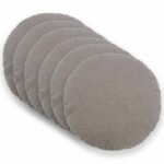vidaXL Poťah na podložku 6 pcs HEERLEN Svetlosivá Ø 50 cm Bouclé