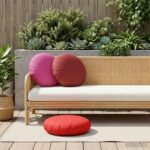 vidaXL Poťah na podložku 2 pcs HEERLEN Červená Ø 50 cm Polyester – Obrázok 3