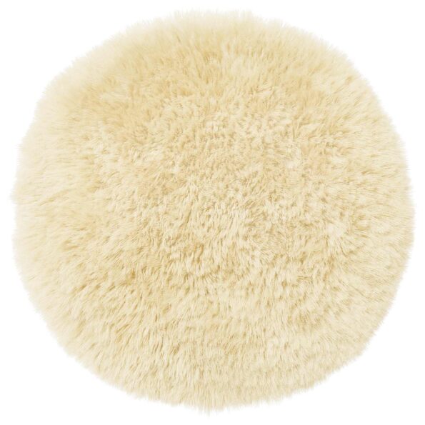 vidaXL Poťah na podložku 6 pcs HEERLEN Krémová Ø 50 cm PV fleece – Obrázok 3