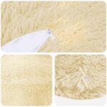 vidaXL Poťah na podložku 6 pcs HEERLEN Krémová Ø 50 cm PV fleece – Obrázok 5