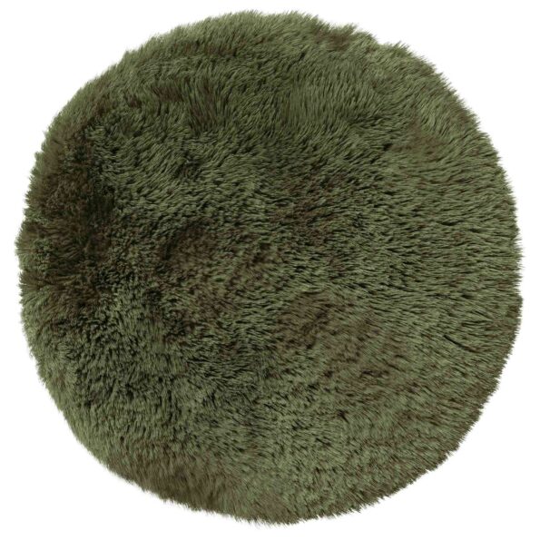 vidaXL Poťah na podložku 6 pcs HEERLEN Zelená Ø 50 cm PV fleece – Obrázok 3