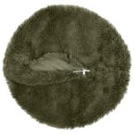 vidaXL Poťah na podložku 6 pcs HEERLEN Zelená Ø 50 cm PV fleece – Obrázok 4