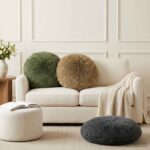 vidaXL Poťah na podložku 6 pcs HEERLEN Svetlosivá Ø 50 cm PV fleece