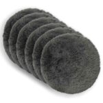 vidaXL Poťah na podložku 6 pcs HEERLEN Svetlosivá Ø 50 cm PV fleece – Obrázok 2