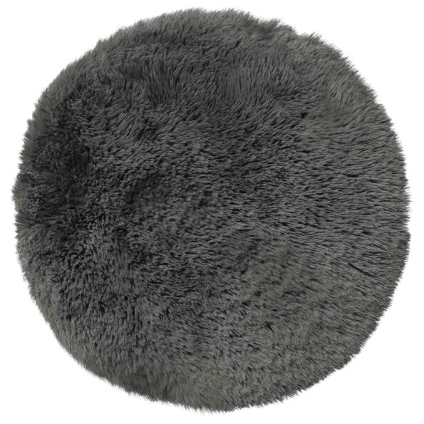 vidaXL Poťah na podložku 6 pcs HEERLEN Svetlosivá Ø 50 cm PV fleece – Obrázok 3