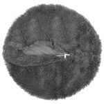 vidaXL Poťah na podložku 6 pcs HEERLEN Svetlosivá Ø 50 cm PV fleece – Obrázok 4