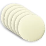 vidaXL Poťah na podložku 6 pcs HEERLEN Krémová Ø 60 cm Polyester – Obrázok 2