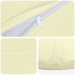 vidaXL Poťah na podložku 6 pcs HEERLEN Krémová Ø 60 cm Polyester – Obrázok 6