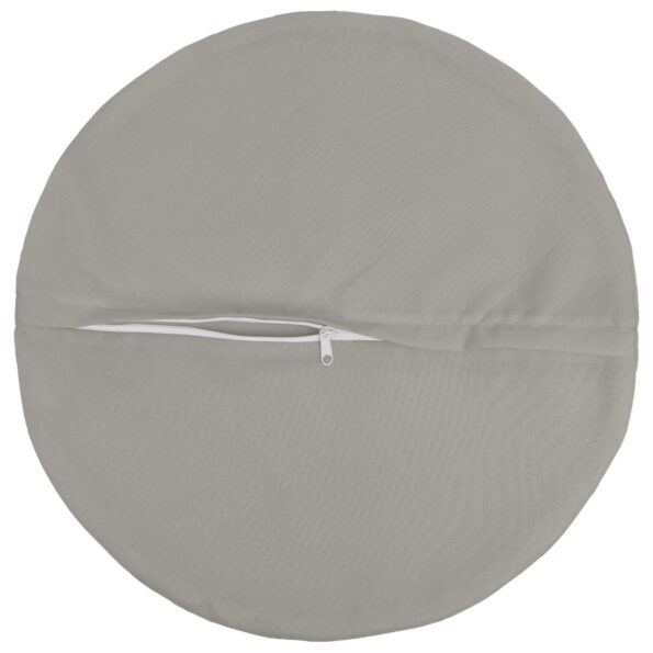 vidaXL Poťah na podložku 2 pcs HEERLEN Sivá Ø 60 cm Polyester – Obrázok 5