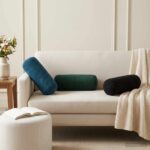 vidaXL Poťah na podložku 2 pcs HEERLEN Modrá Ø 15 x 40 cm Zamat
