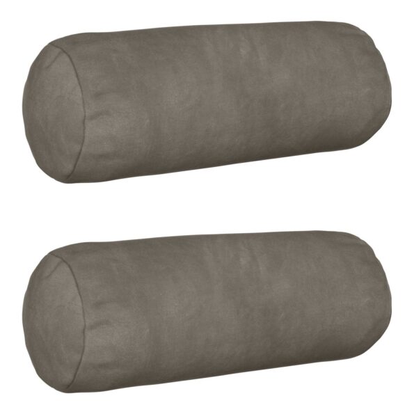 vidaXL Poťah na podložku 2 pcs HEERLEN Svetlosivá Ø 15 x 40 cm Zamat – Obrázok 2
