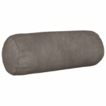 vidaXL Poťah na podložku 2 pcs HEERLEN Svetlosivá Ø 15 x 40 cm Zamat – Obrázok 3