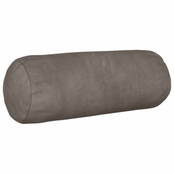 vidaXL Poťah na podložku 2 pcs HEERLEN Svetlosivá Ø 15 x 40 cm Zamat – Obrázok 3