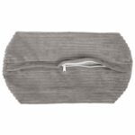 vidaXL Poťah na podložku 6 pcs HEERLEN Svetlosivá Ø 15 x 40 cm – Obrázok 4